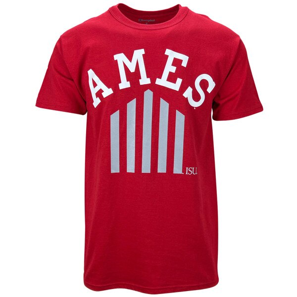 Champion® 5-Bar Ames Cardinal T-Shirt (Commemorative Collection)